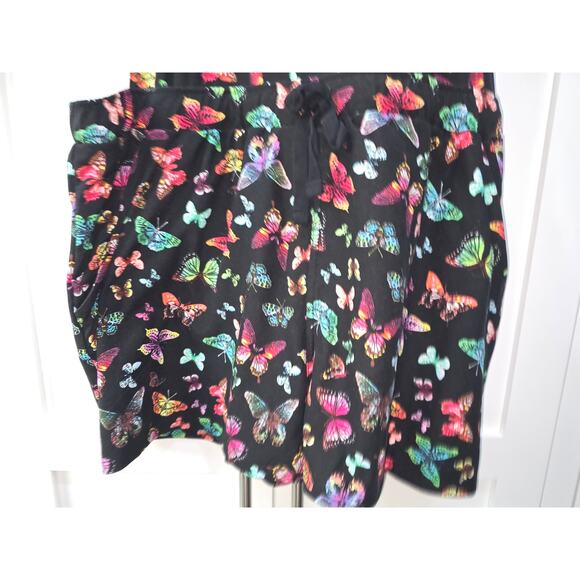 No Boundaries Colorful Butterfly Print Shortalls Size XXL (19) Juniors - Picture 3 of 10
